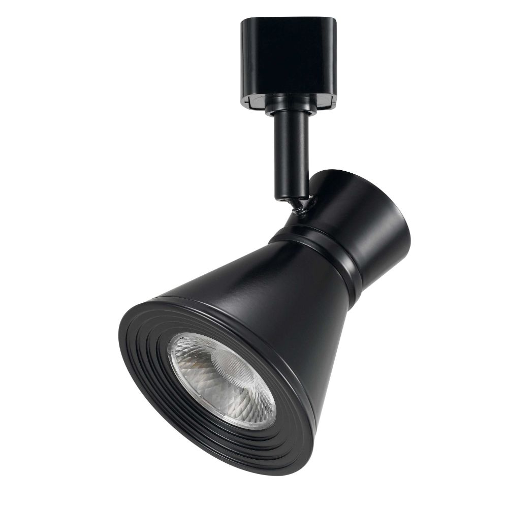 CAL Lighting HT-811-BK Dimmable Integrated Led12w, 700 Lumen, 90 Cri, 3000k, 3 Wire Track Fixture in Black