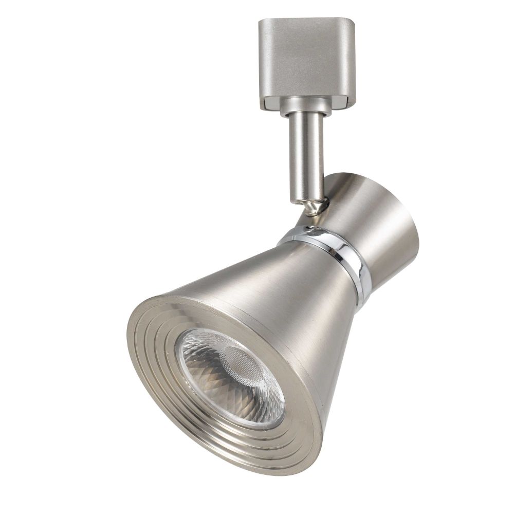 CAL Lighting HT-811-BS Dimmable Integrated Led12w, 700 Lumen, 90 Cri, 3000k, 3 Wire Track Fixture in Brushed Steel