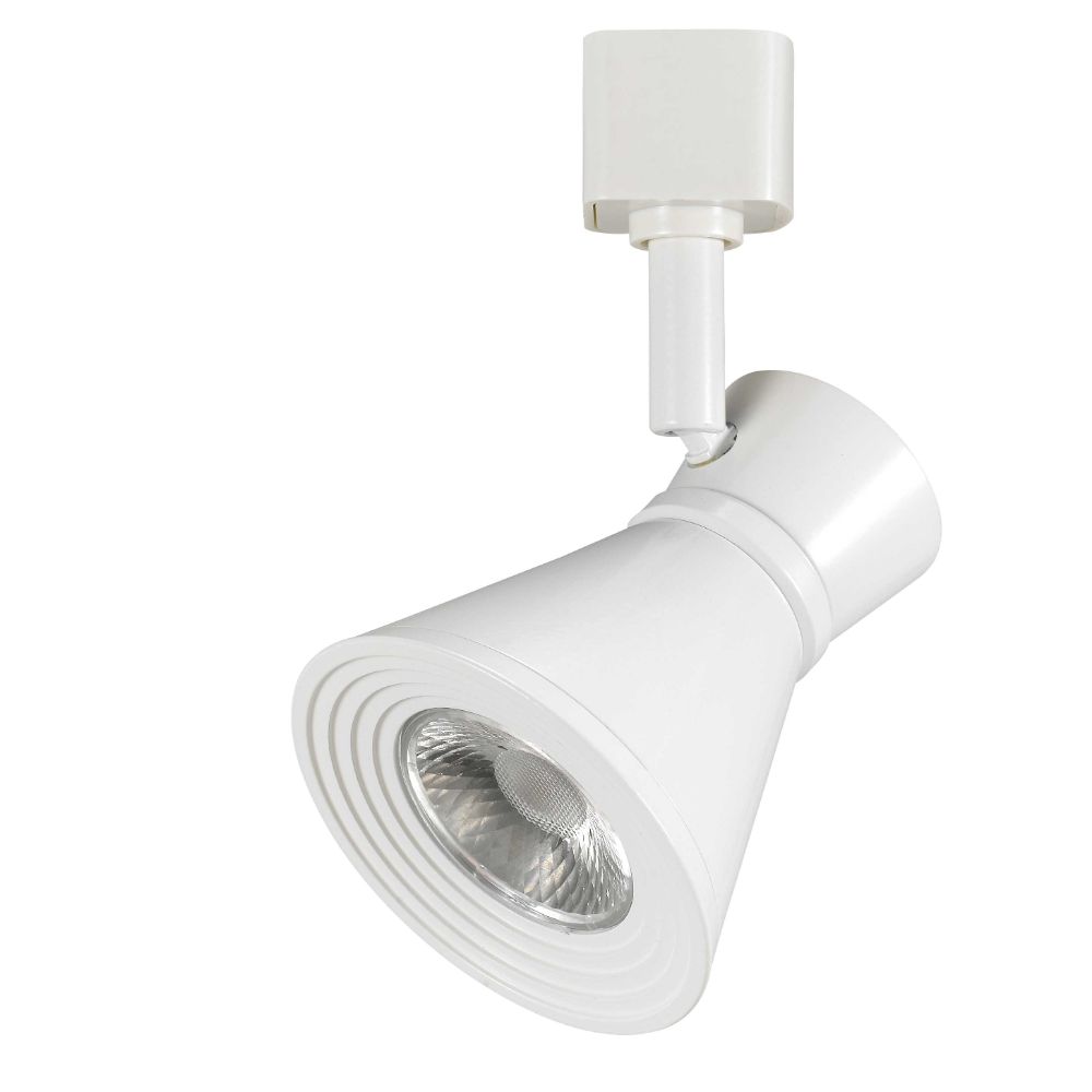 CAL Lighting HT-811-WH Dimmable Integrated Led12w, 700 Lumen, 90 Cri, 3000k, 3 Wire Track Fixture in White