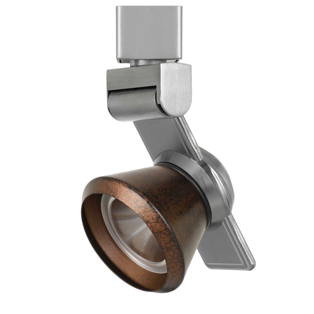 CAL Lighting HT-999BS-CONERU 12w Dimmable Integrated Led Track Fixture, 750 Lumen, 90 Cri