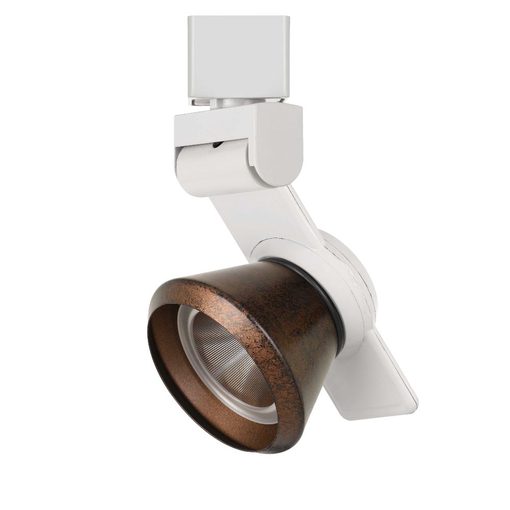 CAL Lighting HT-999WH-CONERU 12w Dimmable Integrated Led Track Fixture, 750 Lumen, 90 Cri