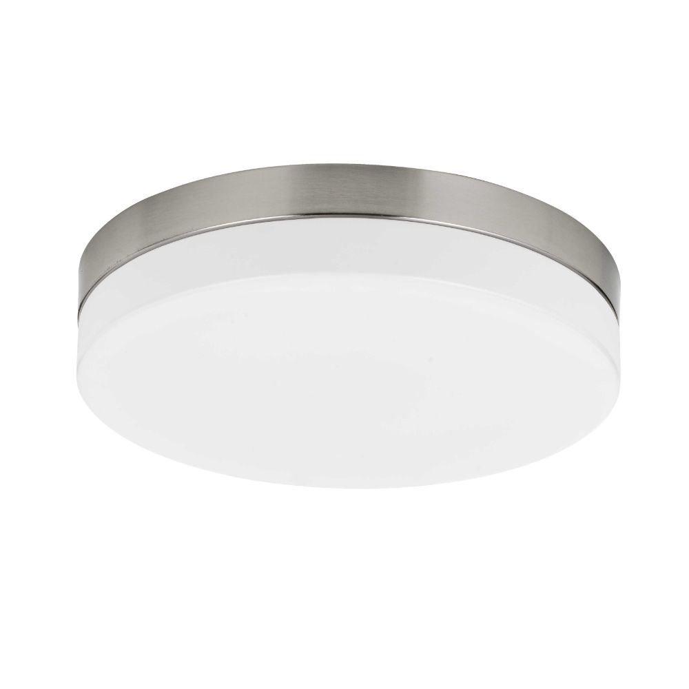 CAL Lighting LA-705 Integrated Led 25w, 2000 Lumen, 80 Cri, Dimmable Ceiling Flush Mount With Acrylic Diffuser in Brushed Steel
