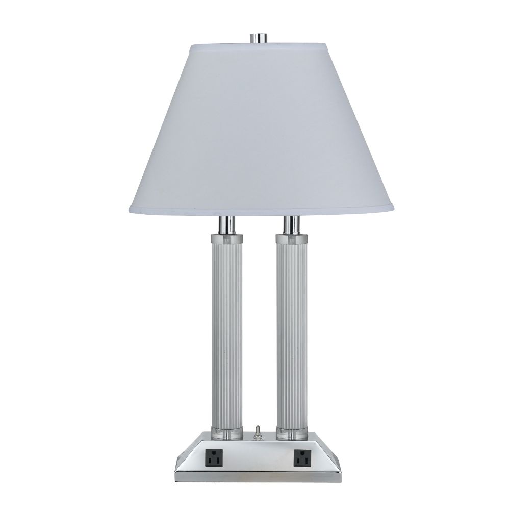 Cal Lighting LA-8003DK-1CH 27" Height Metal Desk Lamp in Chrome
