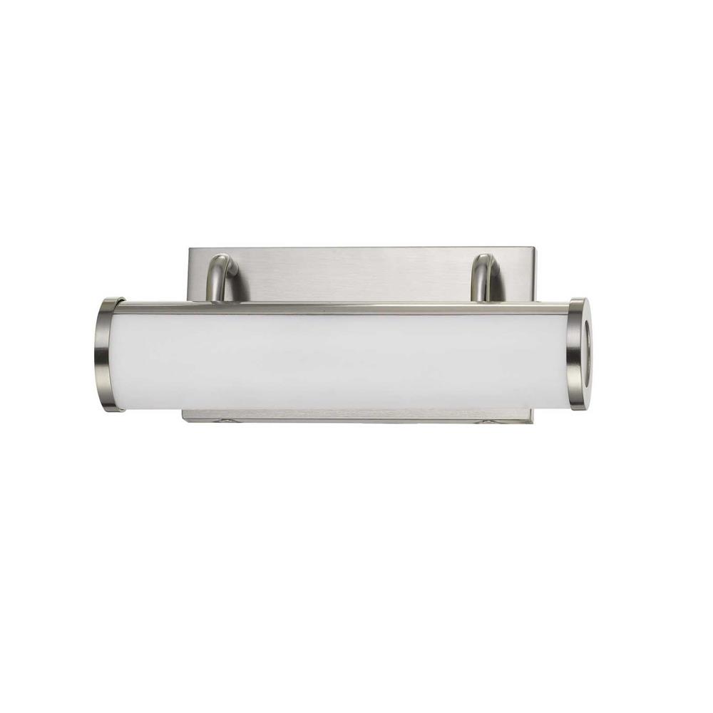 CAL Lighting LA-8604-S Integrated Led 13w, 940 Lumen, 80 Cri Dimmable Vanity Light With Acrylic Diffuser in Brushed Steel