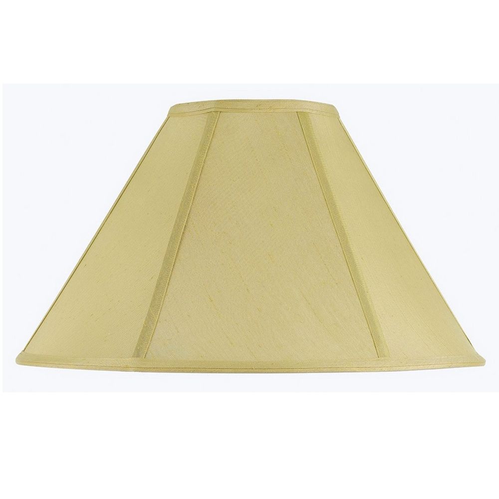 CAL Lighting SH-8101/21-CM Coolie Vertical Piped Basic Fabric Shade in Champagne