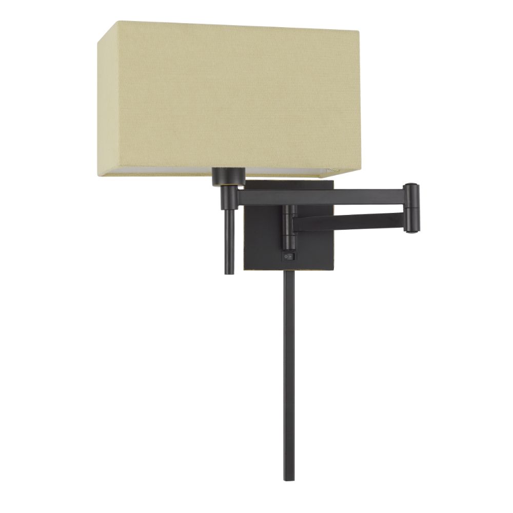 Cal Lighting WL-2930-DB 12" Height Robson Metal Wall Lamp in Dark Bronze