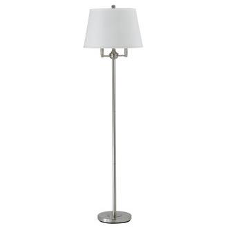 Cal Lighting BO-2077-6WY-BS Brushed Steel Andros 1 Light Pedestal Base Floor Lamp