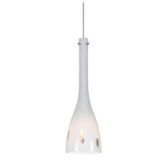 Cal Lighting UP-1056/6-BS Brushed Steel 1 Light Uni-Pack Mini Pendant with White Shade
