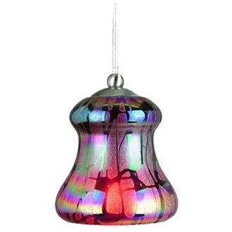 Cal Lighting UP-982A/6-BS Brushed Steel 1 Light Uni-Pack Mini Pendant with Multi Colored Shade