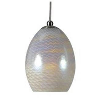 Cal Lighting UP-992/6-BS Brushed Steel 1 Light Uni-Pack Mini Pendant with White Shade