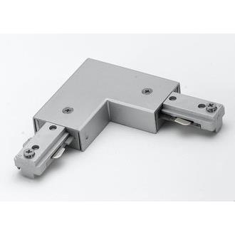 Cal Lighting HT-275-BS Brushed Steel L Connector with Power Entry for HT Track Systems