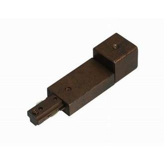 Cal Lighting HT-276-RU Rust Live End with Conduit Fitter for HT Track Systems
