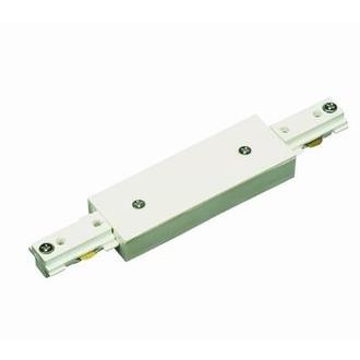 Cal Lighting HT-283-WH Frosted White Straight Connector with Power Entry for HT Track Systems