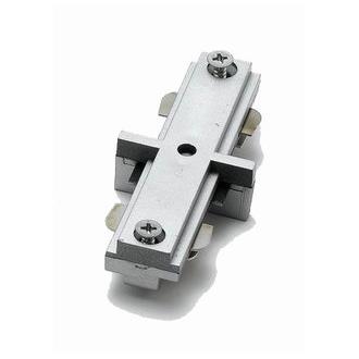 Cal Lighting HT-286-BS Brushed Steel Straight Connector without Power Entry for HT Track Systems