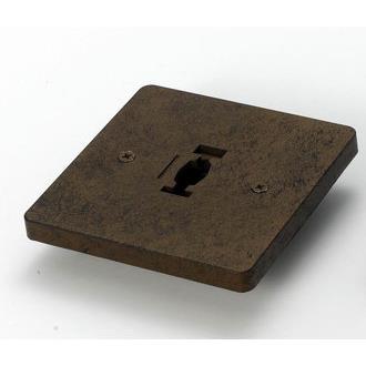 Cal Lighting HT-293-DB Dark Bronze Line Voltage Square Monopoint Plate for HT Track Systems