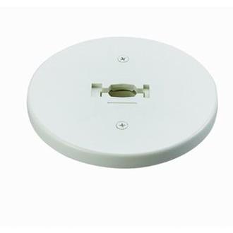 Cal Lighting HT-301-WH Frosted White Round Line Voltage Monopoint Plate for HT Track Systems