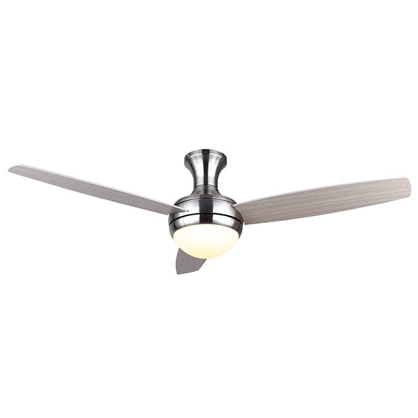 Canarm CF52VAL3BN Brushed Nickel Vale 52" Ceiling Fan with Silver Oak blades