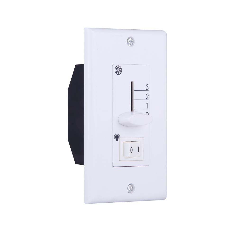 Canarm CQ008  Wall Control for Fan, Hi-Med-Lo-Off Fan Speed and On/Off Light