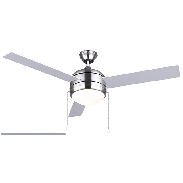 Canarm CF48CA33BN Brushed Nickel Calibre III 48" Ceiling Fan with Grey / White blades
