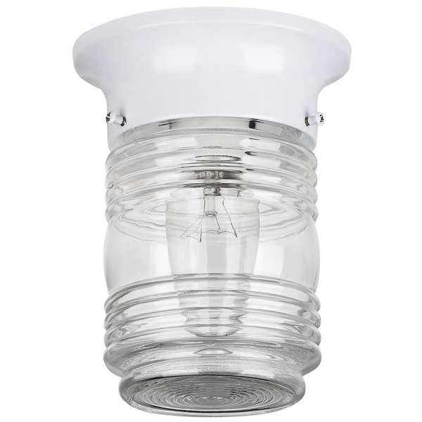 Canarm Iol105wh Outdoor 1 Light Jam Jar In Wh - White