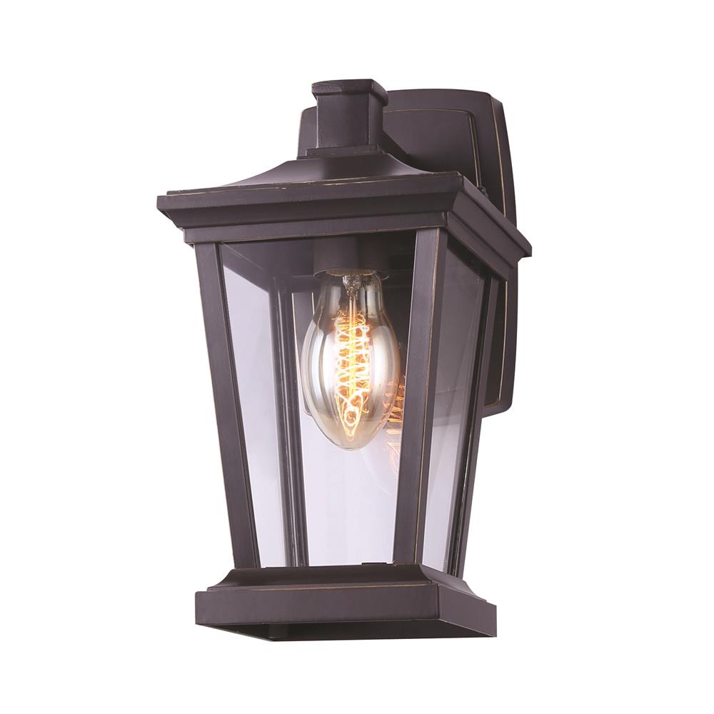 Canarm IOL393HRA ALTON 1 Lt. Outdoor Wall Light in Rubbed Antique Bronze