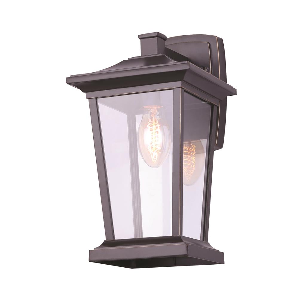 Canarm IOL394 HRA ALTON 1 Lt. Outdoor Wall Light in Rubbed Antique Bronze