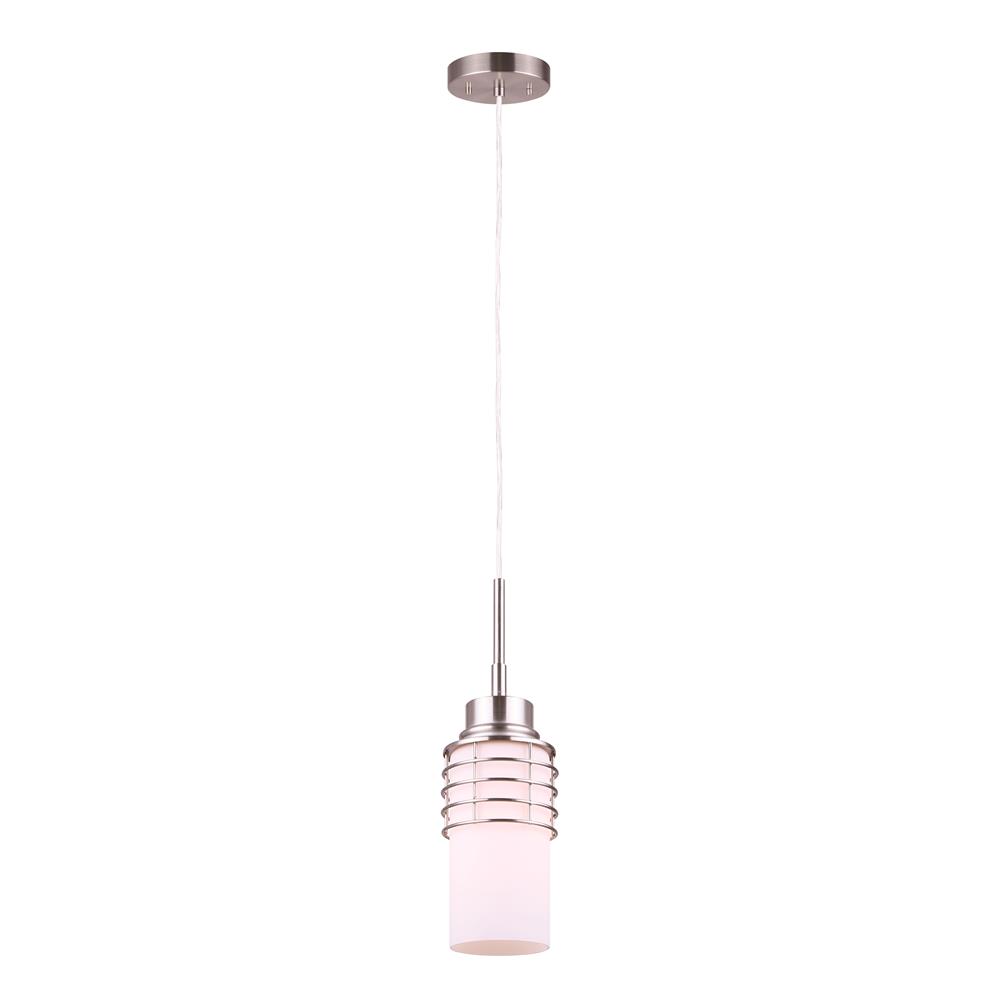 Canarm IPL744A01BN Ashby, 1 Lt. Pendant in Brushed Nickel