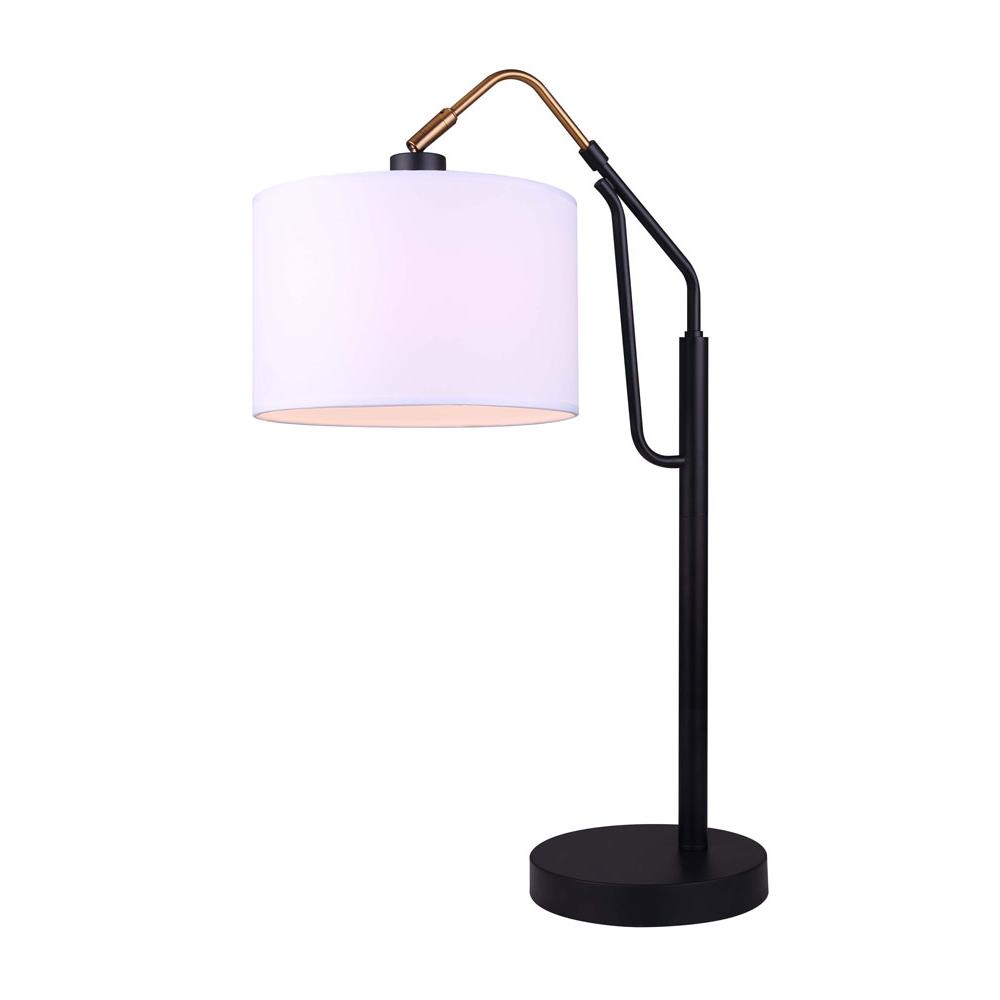 Canarm ITL1024A27BKG WINSTON 1 Lt Table Lamp in Black and Gold