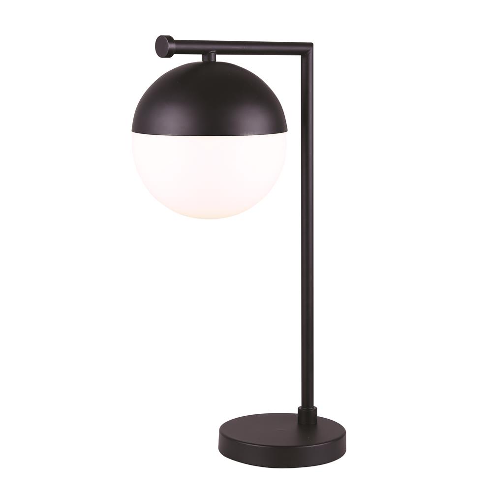 Canarm ITL746A20BK 1 Light Leeds, Table Lamp in Black