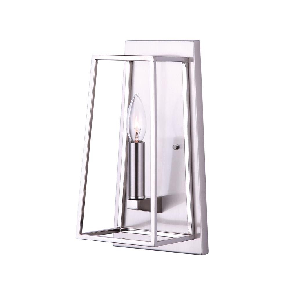 Canarm IWL763A01BN Wexford, 1 Lt. Wall Fixture in Brushed Nickel