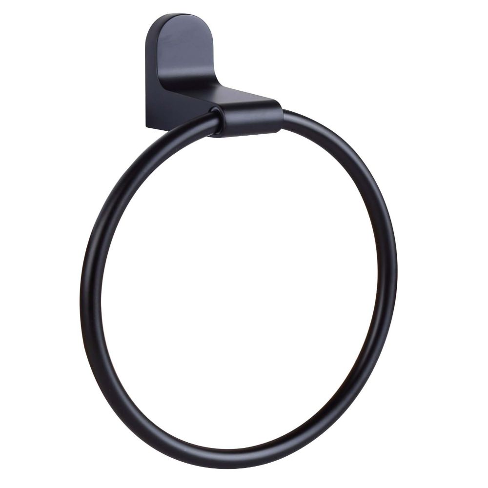 Canarm BA105A06BK Black Towel Ring