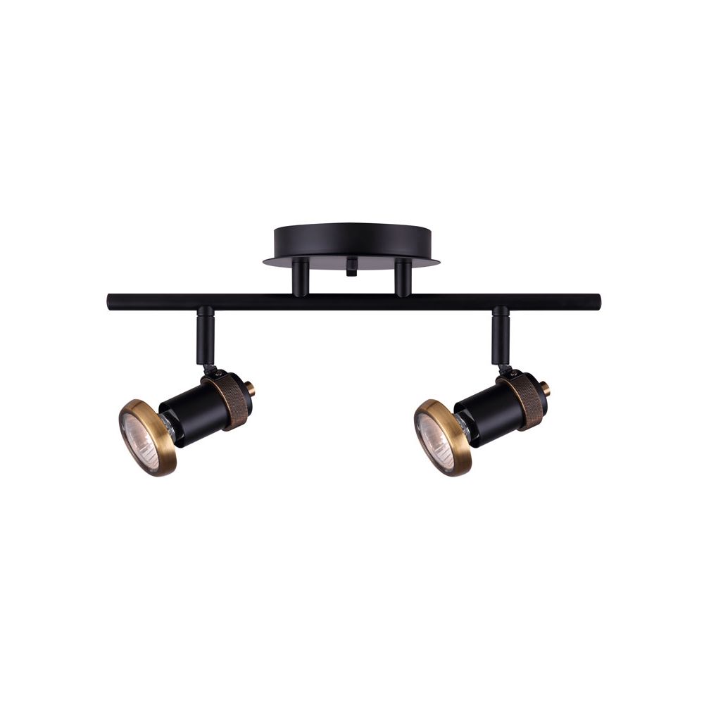 Canarm IT1057A02BKG10 Tayte Track Light in Black and Gold