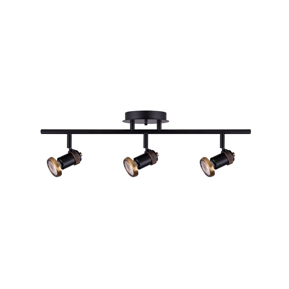 Canarm IT1057A03BKG10 Tayte Track Light in Black and Gold
