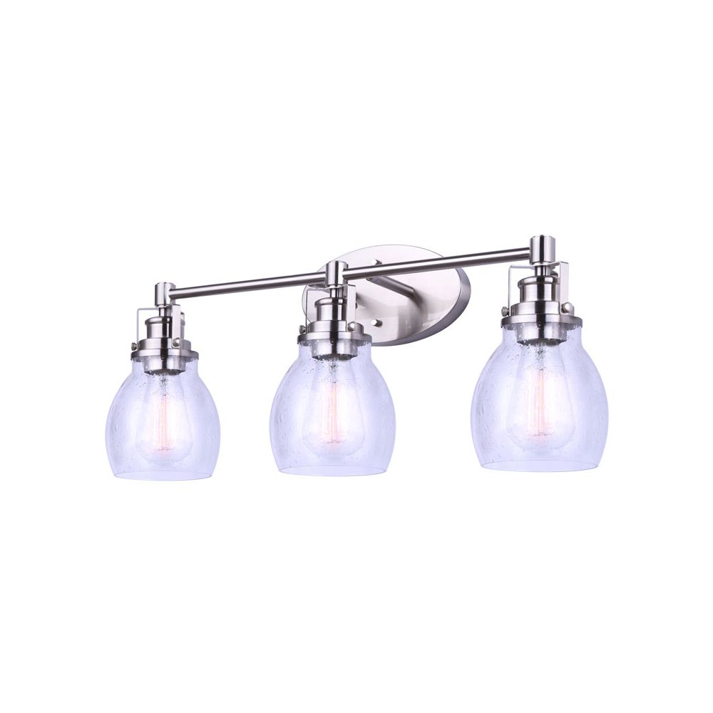 Canarm IVL705A03BN Carson Vanity Light in Brushed Nickel