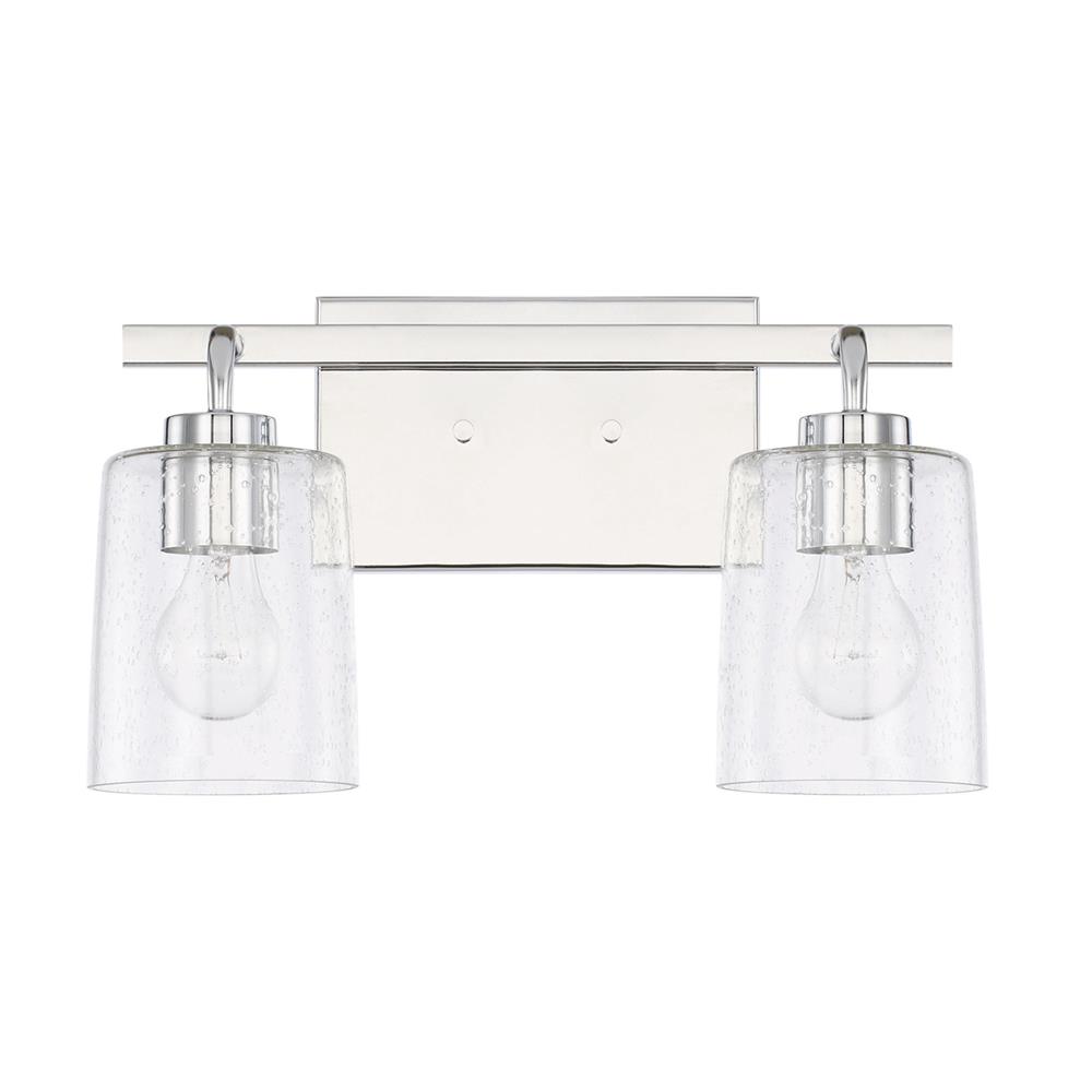 Homeplace by Capital Lighting 128521CH-449 2 Light Vanity Fixture in Chrome