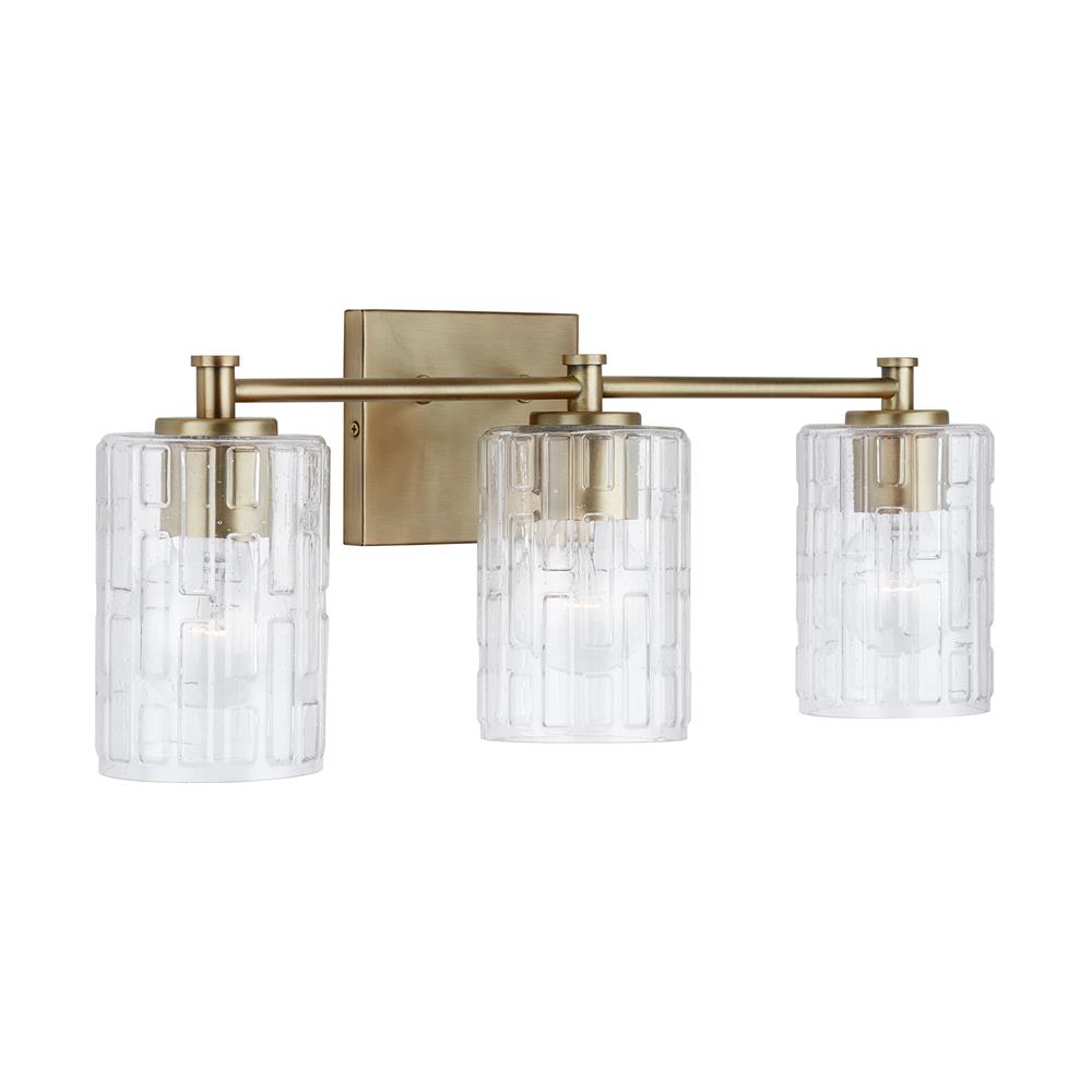Capital Lighting 138331AD-491 Independent 3 Light Vanity in Aged Brass