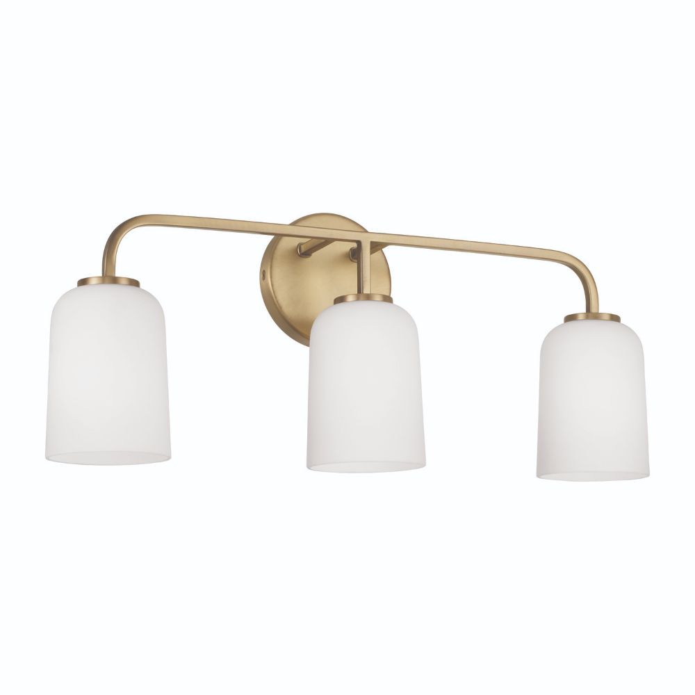 HomePlace Lighting 148831AD-542 3-Light Vanity in Aged Brass
