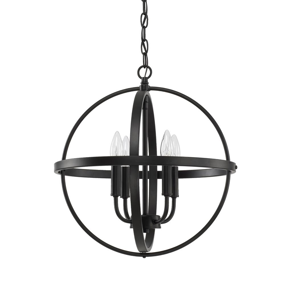 Homeplace by Capital Lighting 317541MB 4 Light Pendant in Matte Black