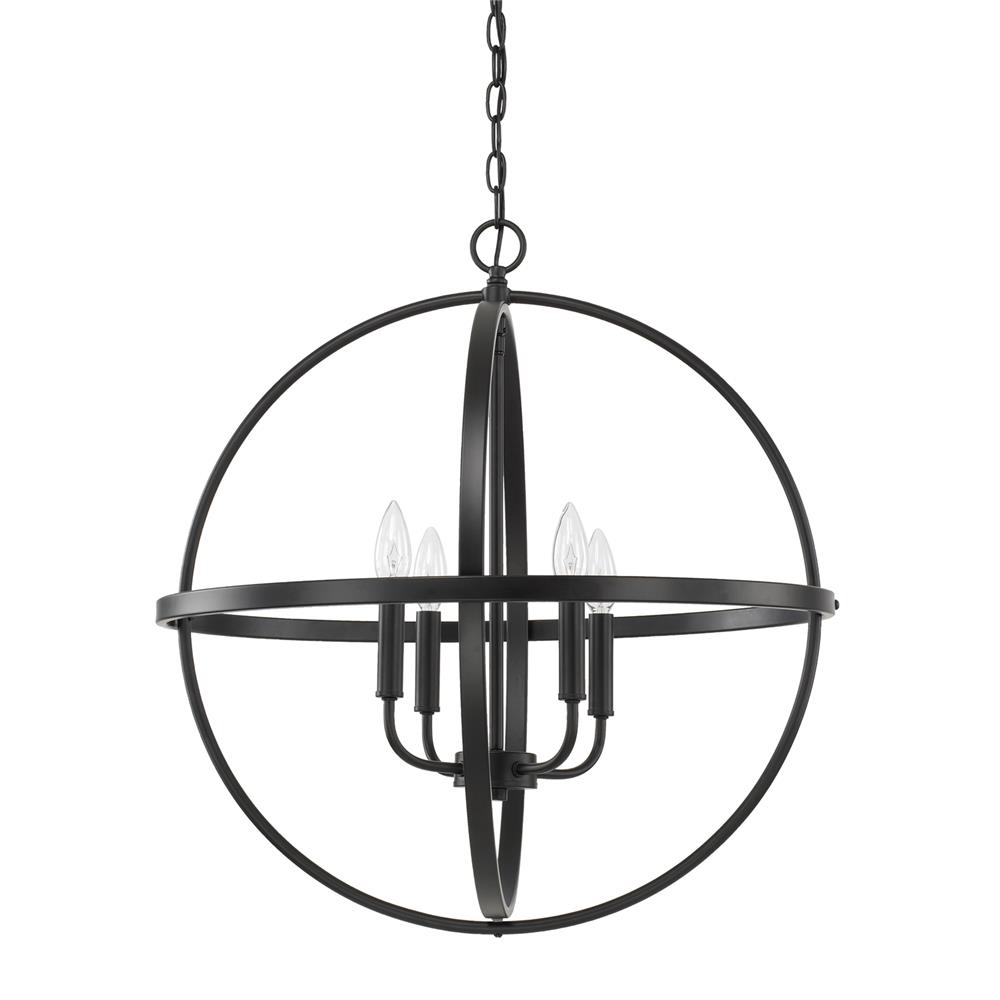 Homeplace by Capital Lighting 317542MB 4 Light Pendant in Matte Black