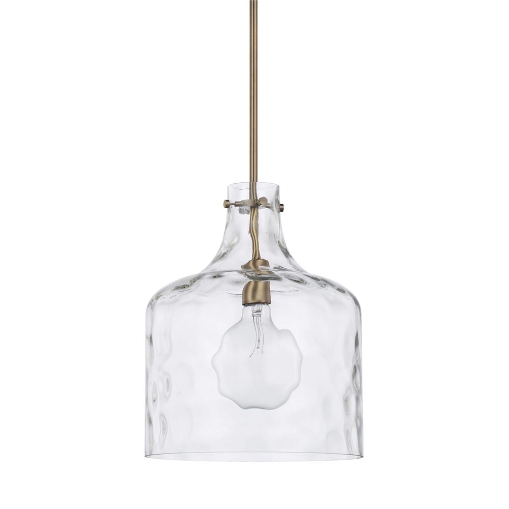 Homeplace by Capital Lighting 325717AD 1 Light Pendant in Aged Brass