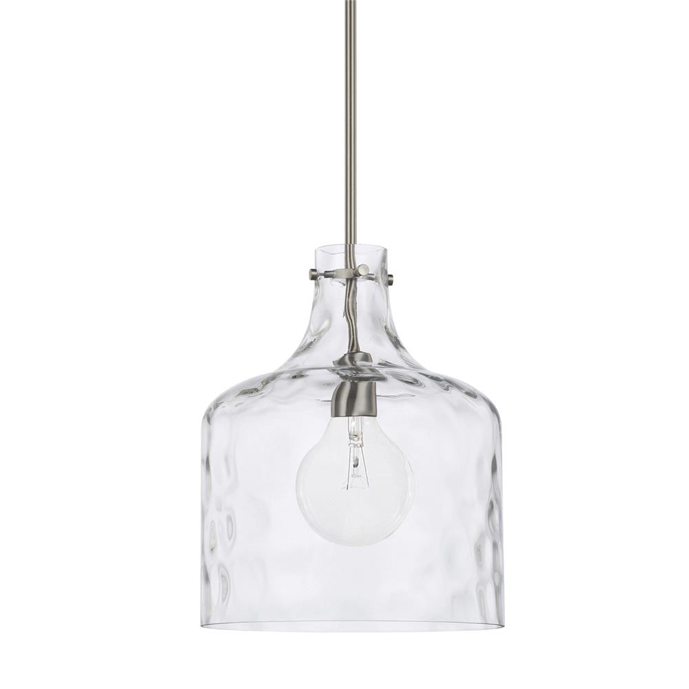 Homeplace by Capital Lighting 325717BN 1 Light Pendant in Brushed Nickel