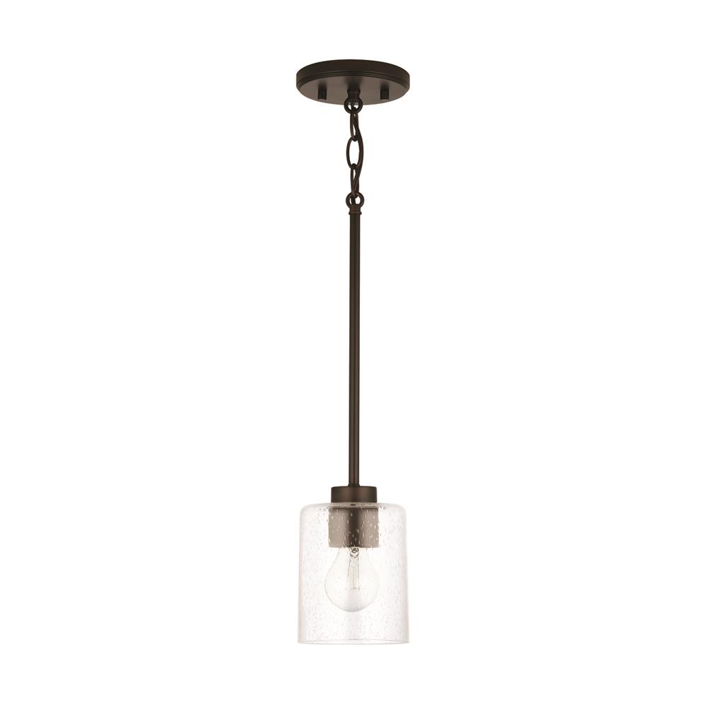 HomePlace by Capital Lighting 328511BZ-449 Greyson 1-Light Pendant in Bronze