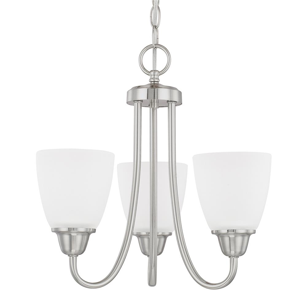 Homeplace by Capital Lighting 415131BN-337 415131BN-337 3 Light Chandelier in Brushed Nickel