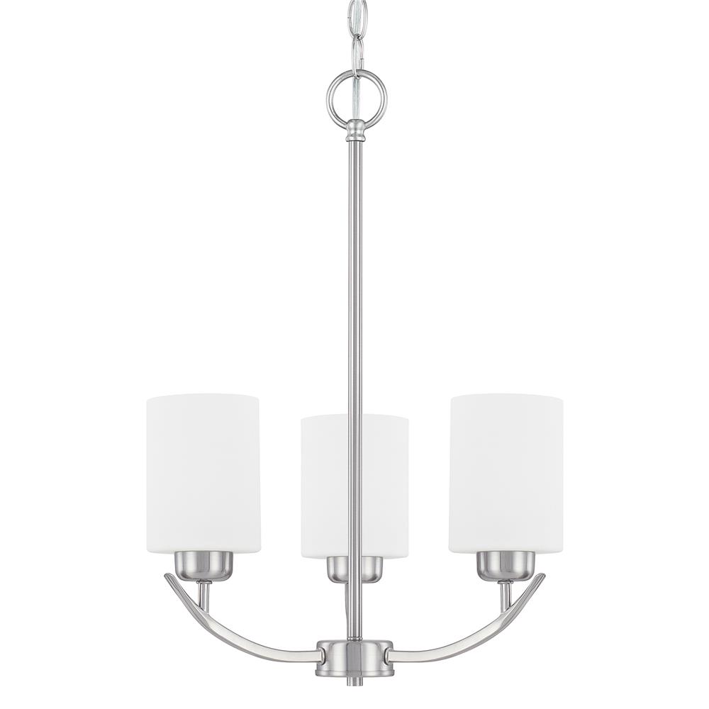 Homeplace by Capital Lighting 415231BN-338 415231BN-338 3 Light Chandelier in Brushed Nickel