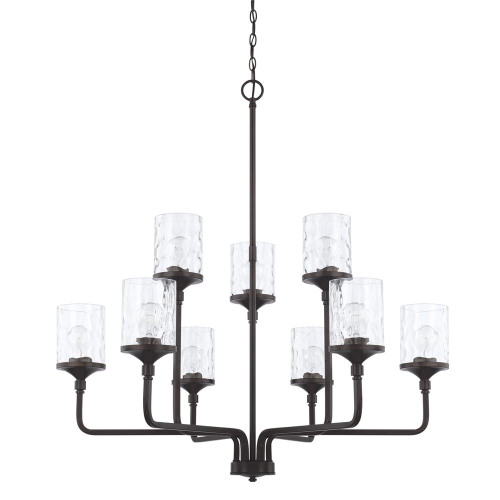 Homeplace by Capital Lighting 428891MB-451 9 Light Chandelier in Matte Black
