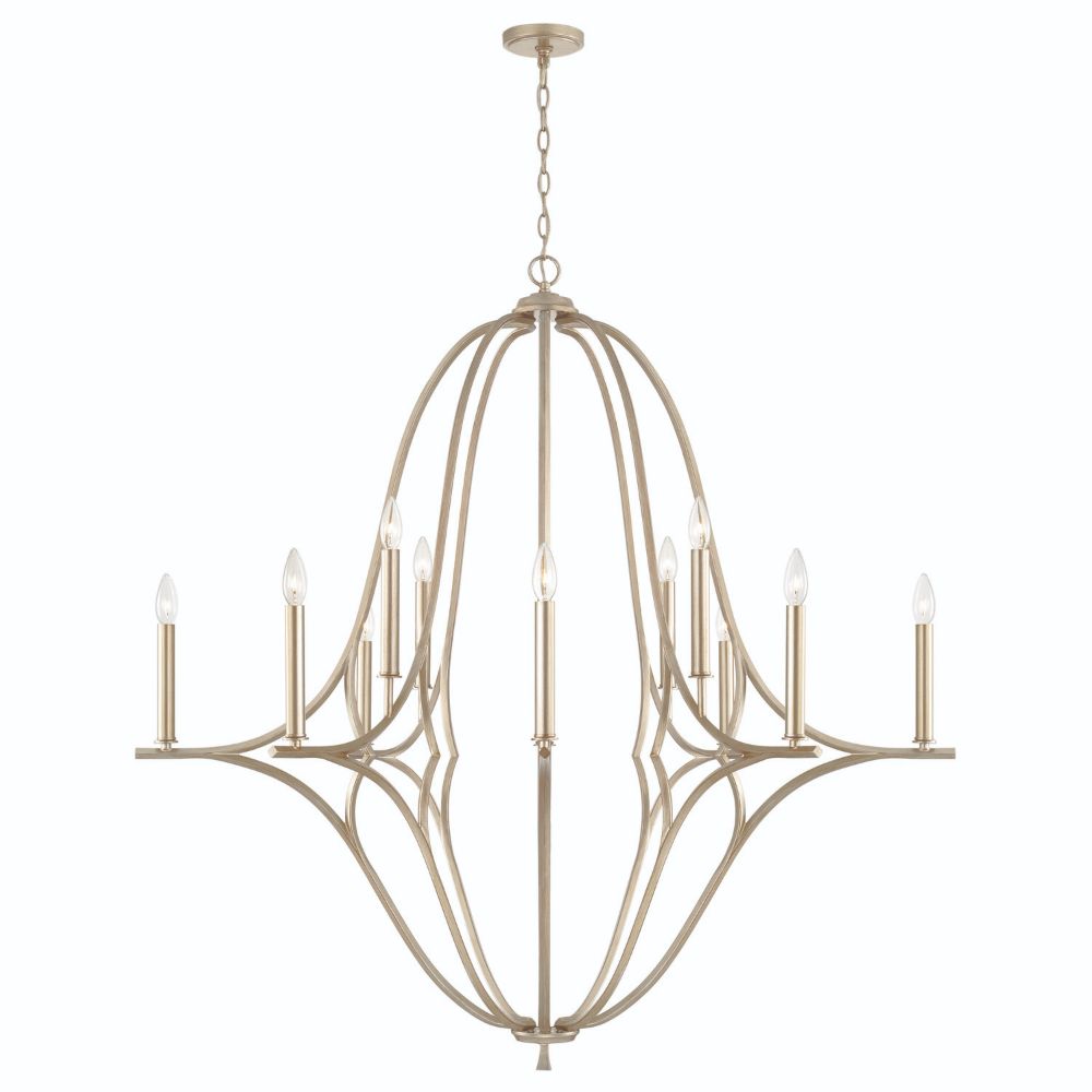 Capital Lighting 450001BS 12-Light Chandelier in Brushed Champagne