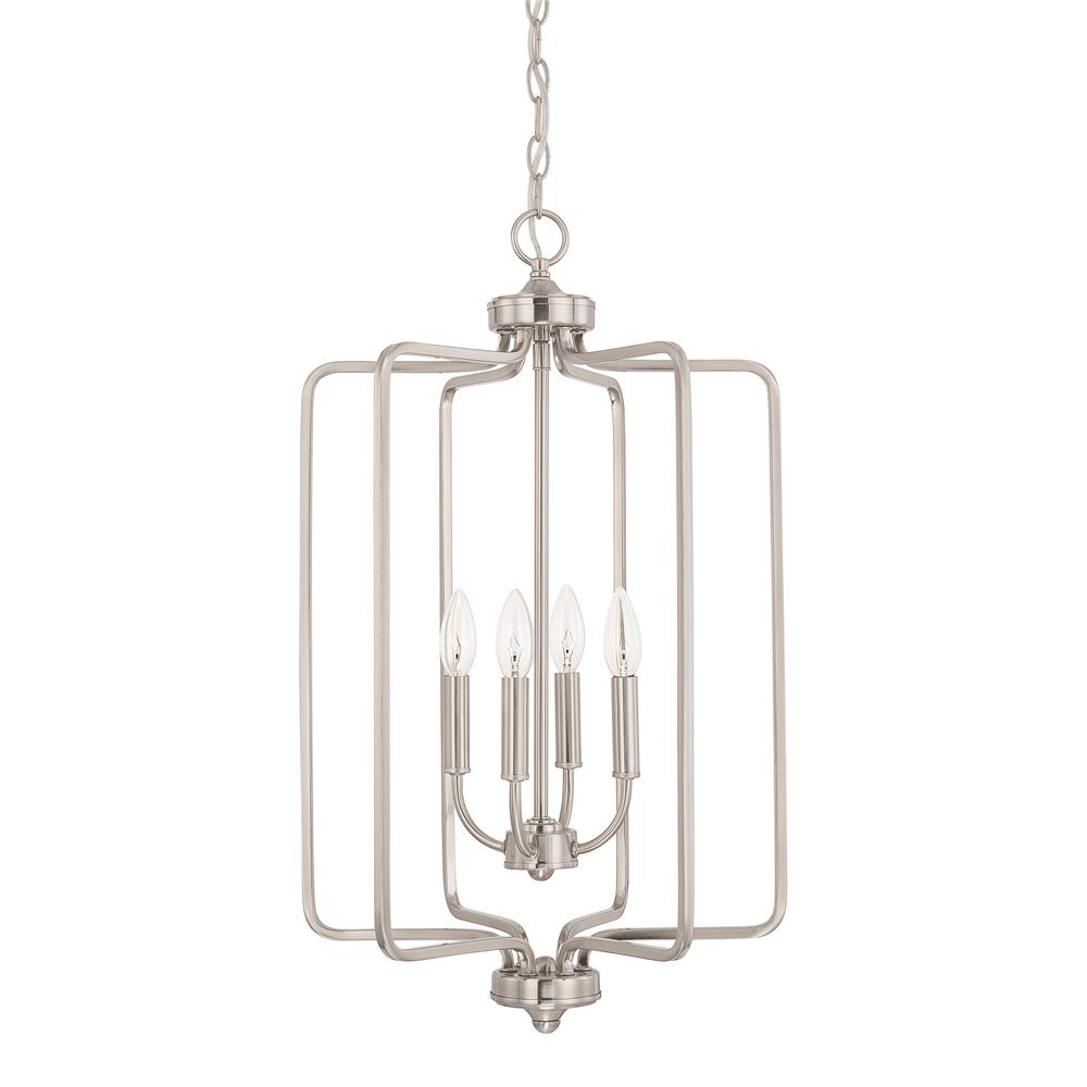 Homeplace by Capital Lighting 514141BN 514141BN 4 Light Foyer in Brushed Nickel