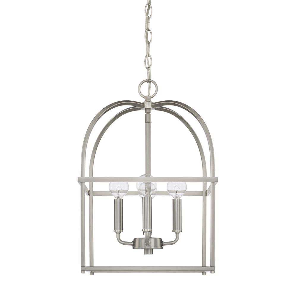 Homeplace by Capital Lighting 527542BN 4 Light Foyer in Brushed Nickel