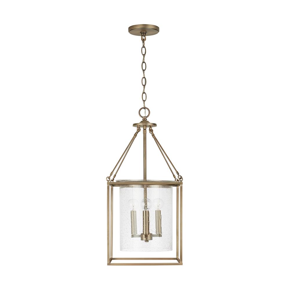 Capital Lighting 532843AD Independent 4 Light Pendant in Aged Brass