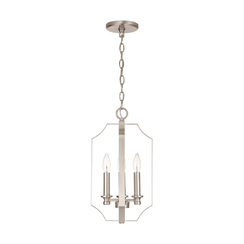 HomePlace by Capital Lighting 540941BN Myles 4-Light Foyer in Brushed Nickel